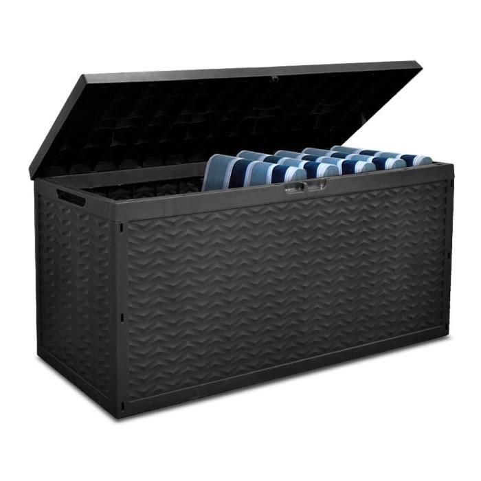TOOD Baúl de almacenamiento 330 L - 120 x 45 x 60 cm - Gris antracita 1