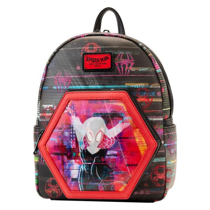 Mochila lenticular Cruzando el Multiverso Spiderman Marvel Loungefly 27cm 1