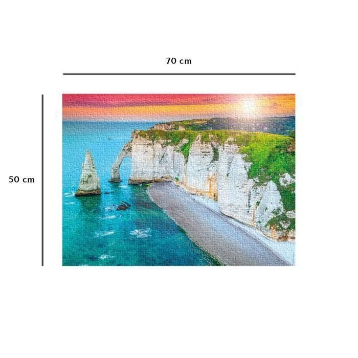Nathan-Puzzle 1000p-Los acantilados de Etretat-Adultos y niños a partir de 14 años-Puzzle de calidad superior-Ajuste perfecto-12000920 3 Nathan-Puzzle 1000p-Los acantilados de Etretat-Adultos y niños a partir de 14 años-Puzzle de calidad superior-Ajuste perfecto-12000920 3