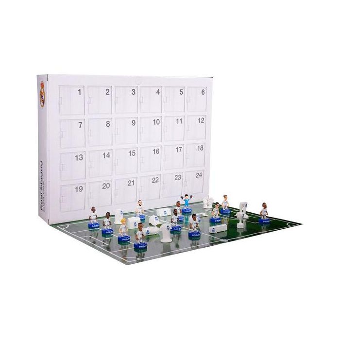 Minix Calendario Adviento Super Pack Real Madrid con 12 Figuras de Jugadores como Mbappé y Bellingham 2