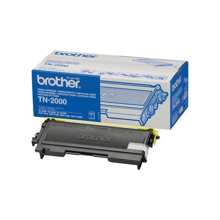 Brother TN2000 Cartucho de Tóner Negro Compatible con Fax-2820, Fax-2825, Fax-2920, MFC-7225N, DCP-7010, HL-2030, HL-2040, HL-2070N, DCP-7010L, DCP-7025, MFC-7420, MFC-7820N