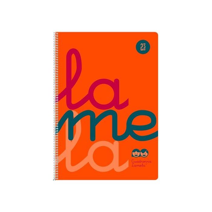 Lamela Bloc Tapa Polipropileno Fº 80H Cuadrovia 2,5 Mm Naranja 5 unidades