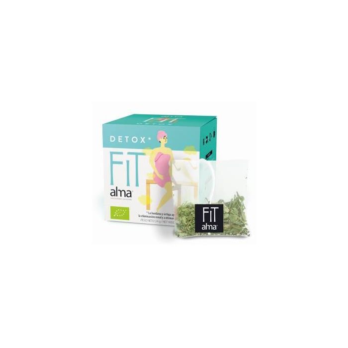 ALMA FIT Detox 12 Infusiones Eco Vegan | Drenante y Depurativo con Bardana y Ortiga para Eliminación Renal