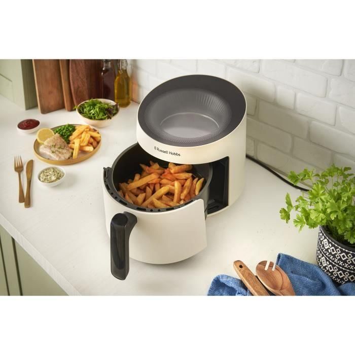 Freidora sin aceite RUSSELL HOBBS SatisFry Air Panoramic 27420-56 - Capacidad de 5 l - 10 programas de cocción - 1500 W - Color crema 5 Freidora sin aceite RUSSELL HOBBS SatisFry Air Panoramic 27420-56 - Capacidad de 5 l - 10 programas de cocción - 1500 W - Color crema 5