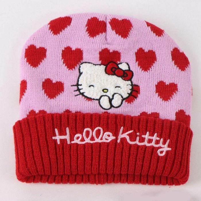 Gorro, Bufanda y Guantes Hello Kitty Rosa 3 Piezas 5 Gorro, Bufanda y Guantes Hello Kitty Rosa 3 Piezas 5