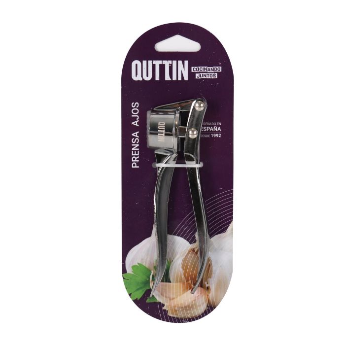 Quttin Prensa de Ajos en Aleación de Zinc, 22.3 cm x 8.4 cm x 3.4 cm (12 Unidades) 1