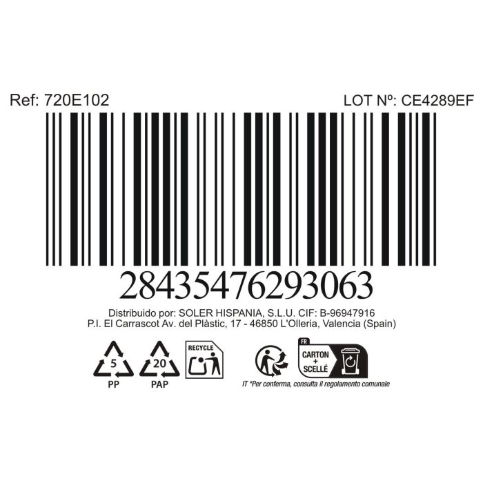 La Mediterranea Bandeja Oval Scratch Blue 25.3 cm x 13.5 cm x 2 cm (12 Unidades) 3