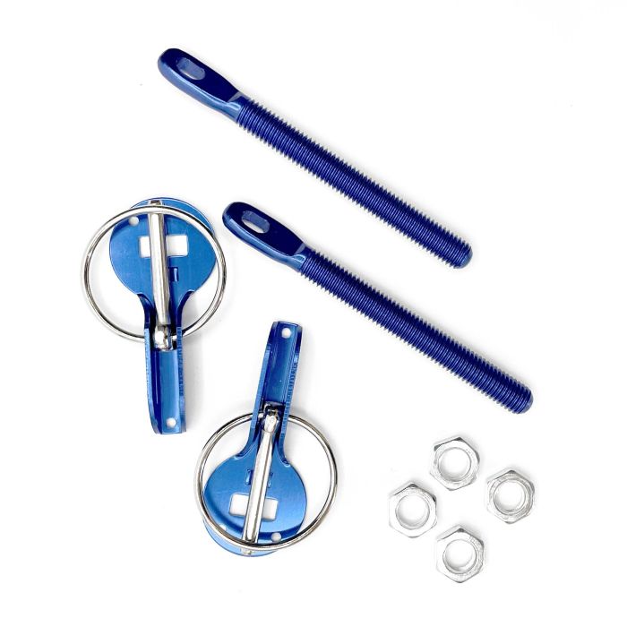 Occ Motorsport Cierres Capot Competición Azul OCCRC002 Acero Inoxidable 1