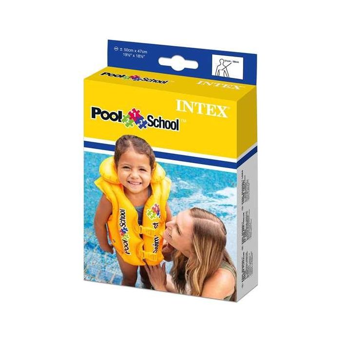 Intex Chaleco Hinchable de Seguridad para Niños, Flotador de Natación para Edades 3-6 Años, 50x47 cm, PVC 5 Intex Chaleco Hinchable de Seguridad para Niños, Flotador de Natación para Edades 3-6 Años, 50x47 cm, PVC 5
