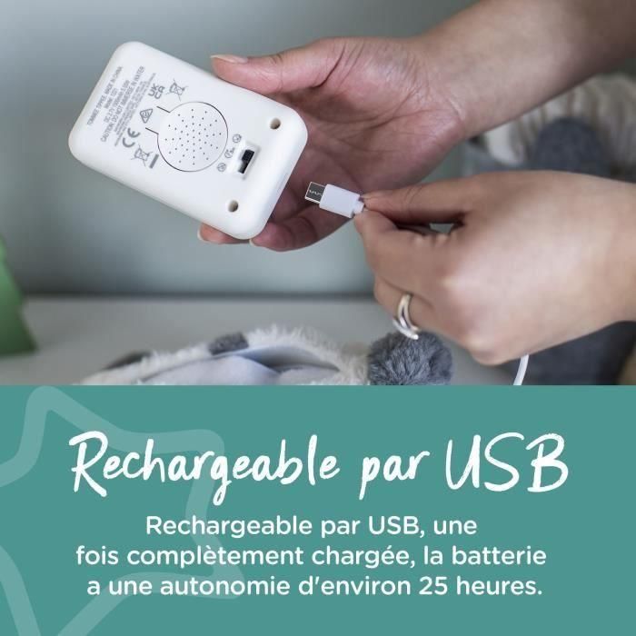 TOMME TIPPEE, Luz nocturna de lujo con CrySensor, 6 sonidos relajantes, USB, lavable a máquina, Pippo el Panda 4 TOMME TIPPEE, Luz nocturna de lujo con CrySensor, 6 sonidos relajantes, USB, lavable a máquina, Pippo el Panda 4
