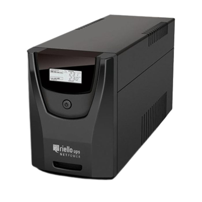 Riello NPW 1500DE SAI NetPower 1500 VA / 900 W Línea Interactiva, Regulación Automática Voltaje, USB, 6 Tomas Schuko, Pantalla LCD Riello NPW 1500DE SAI NetPower 1500 VA / 900 W Línea Interactiva, Regulación Automática Voltaje, USB, 6 Tomas Schuko, Pantalla LCD