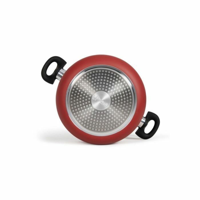 Livoo MEP150R Horno Holandés de 24 cm, Antiadherente sin PFOA ni PFOS, Mangos de Silicona, Apto para Todo Tipo de Fuegos, Incluida Inducción 3