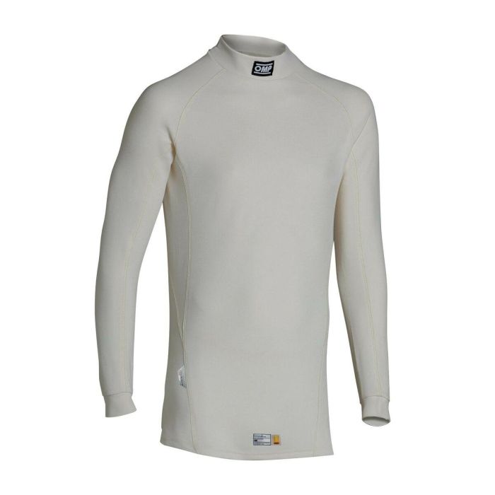 Omp OMPIE0-0771-A01-020-S Camiseta Interior Ignífuga FIA 8856-2018 Blanco Talla S