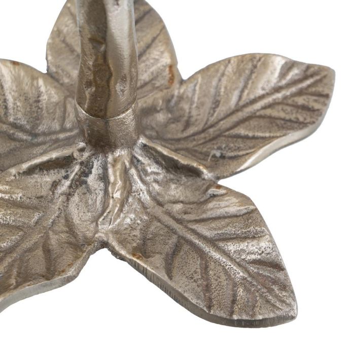 Portavelas Oro Aluminio Decoración 14 X 14 X 24 cm