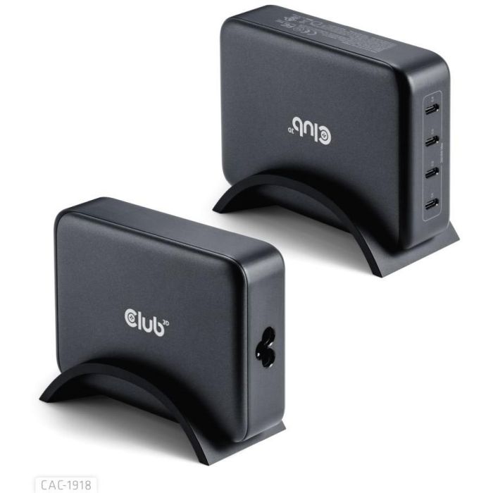 Club3D Ladegerät 4xUSB Typ C PD 240W. GaN retail 1