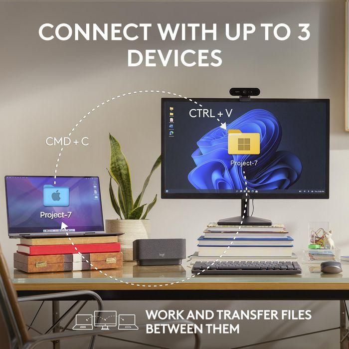 Logitech Ratón Inalámbrico MX Anywhere 3S Grafito, Sensor Darkfield, Silencioso, Multidispositivo, Carga USB-C, Precisión Hasta 8000ppp 16