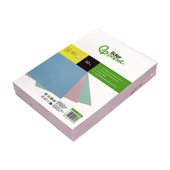 Liderpapel Tapa Encuadernacion Carton A4 1 mm Rosa Paquete de 50 Unidades 4 Liderpapel Tapa Encuadernacion Carton A4 1 mm Rosa Paquete de 50 Unidades 4