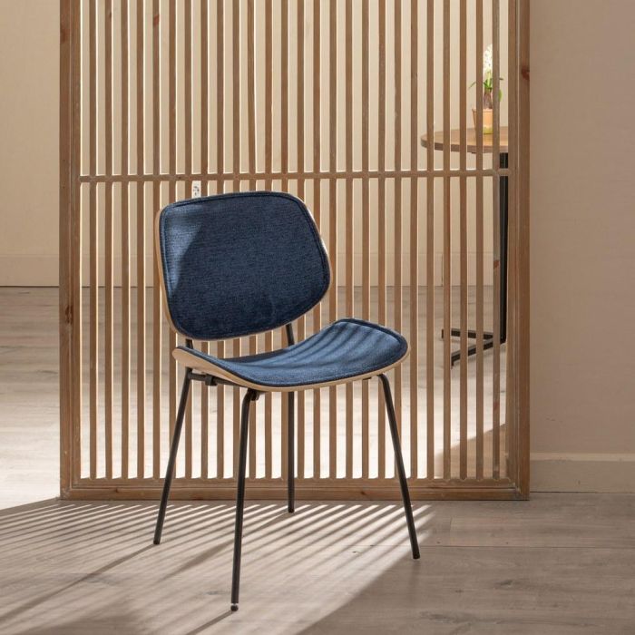 Silla Azul Marino Dm-Metal Salón 49 X 50 X 80 cm