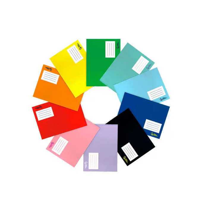 Liderpapel Libreta Smart A5 Plus Apaisado, 32 Hojas Cuadro 6 mm, 75gr, Colores Surtidos 1