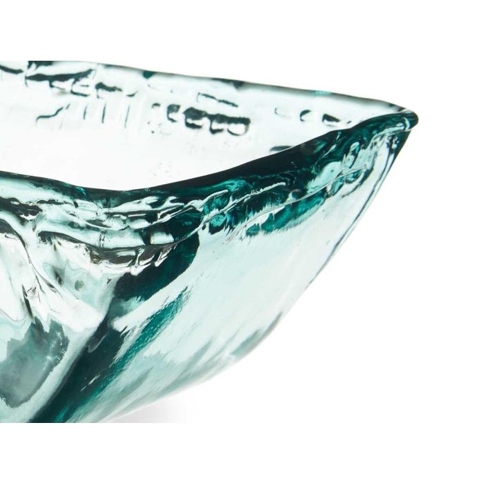 Centro de Mesa Vidrio Mesina 25 cm Giftdecor - Cristal Reciclado Transparente (2 Unidades) 2 Centro de Mesa Vidrio Mesina 25 cm Giftdecor - Cristal Reciclado Transparente (2 Unidades) 2
