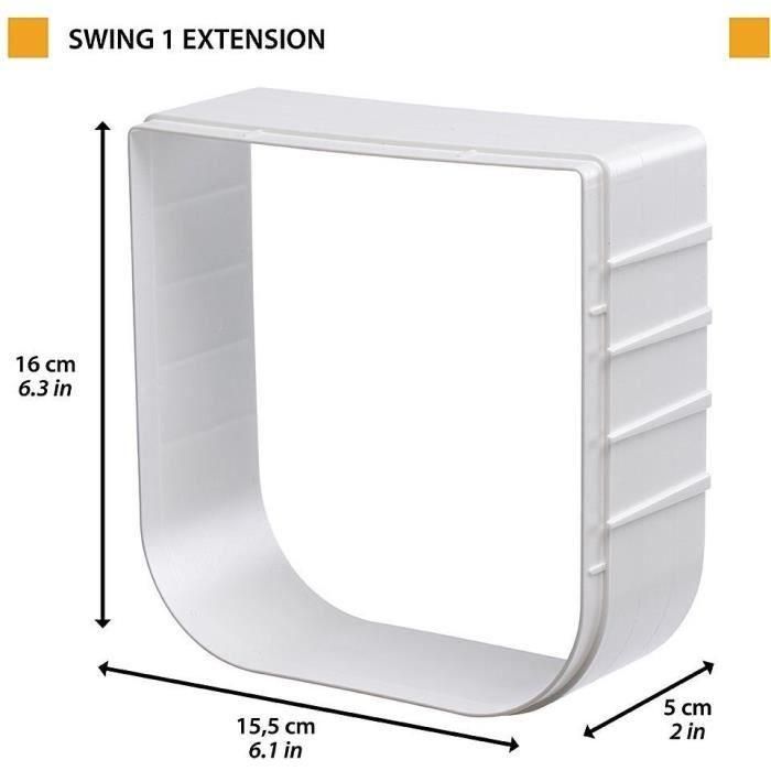 Túnel de extensión - FERPLAST - Para gateras Swing 1 - Gris 5 Túnel de extensión - FERPLAST - Para gateras Swing 1 - Gris 5