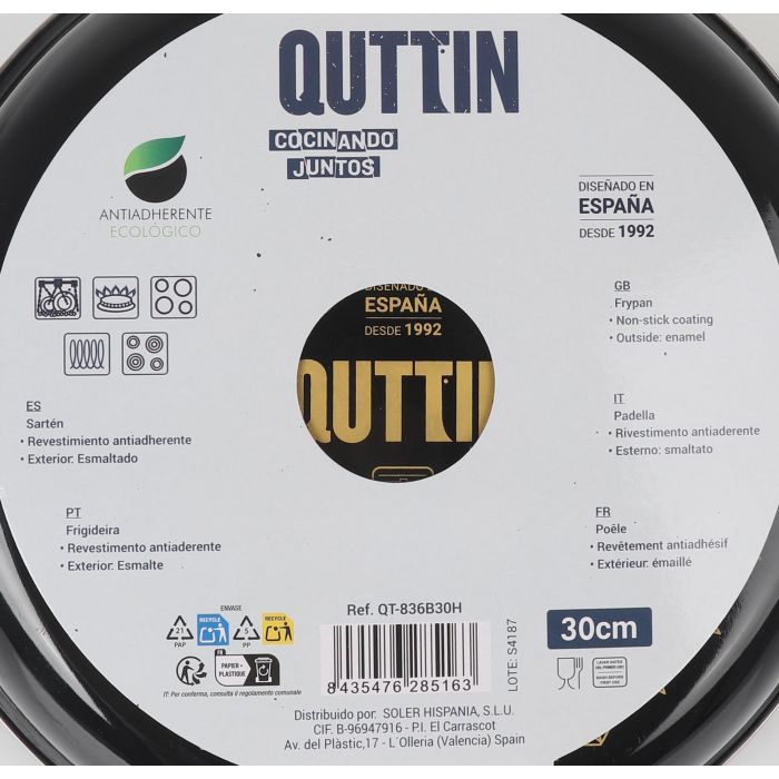 Sartén esmaltada Inde Avin 30 cm (6 Unidades) 3 Sartén esmaltada Inde Avin 30 cm (6 Unidades) 3