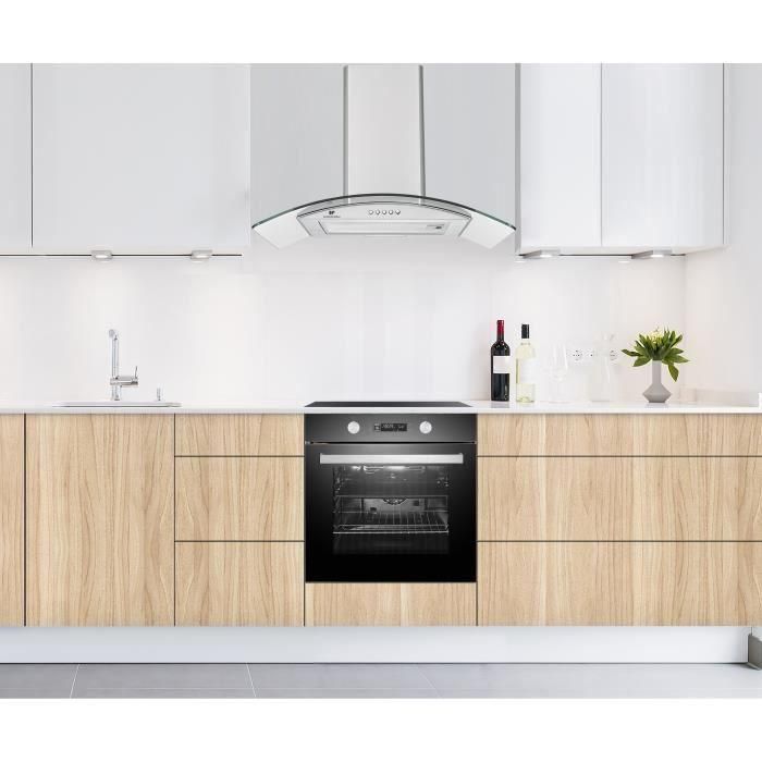 Continental Edison Decorative Hood - L60 cm - vidrio de acero inoxidable 2 Continental Edison Decorative Hood - L60 cm - vidrio de acero inoxidable 2