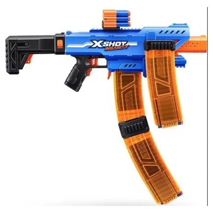 Pistola x-shot insanity clip motorizada con 3 cargadores y 72 dardos 80 x 40 cm 2 Pistola x-shot insanity clip motorizada con 3 cargadores y 72 dardos 80 x 40 cm 2