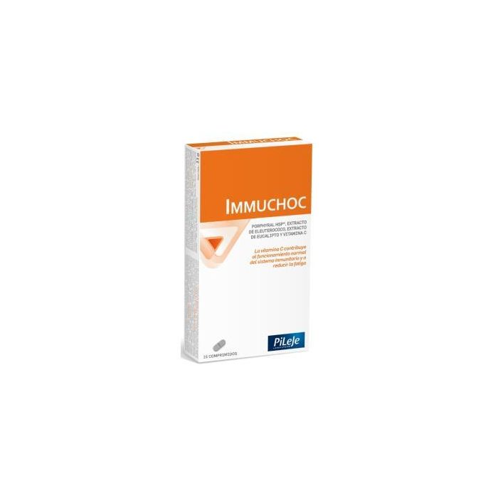 PILEJE Immuchoc 15Comp. Complemento Alimenticio con Porphyral HSP, Eleuterococo, Eucalipto y Vitamina C