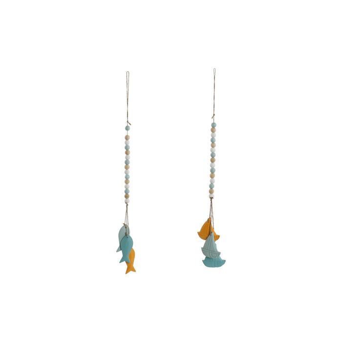 Decoracion Colgante Mediterraneo DKD Home Decor Multicolor 1.5 x 56 x 7.5 cm (6 Unidades) Decoracion Colgante Mediterraneo DKD Home Decor Multicolor 1.5 x 56 x 7.5 cm (6 Unidades)
