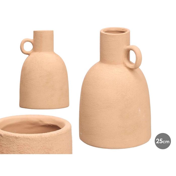 Giftdecor Jarrón Tinaja de Cerámica Marrón, Dimensiones 16.8x16.8x25.5 cm (6 Unidades) Giftdecor Jarrón Tinaja de Cerámica Marrón, Dimensiones 16.8x16.8x25.5 cm (6 Unidades)