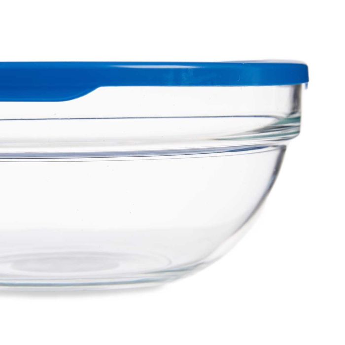Fiambrera Redonda Chefs Con Tapa Azul 1135Ml Pasabahce 17X7CM (4 Unidades) 3 Fiambrera Redonda Chefs Con Tapa Azul 1135Ml Pasabahce 17X7CM (4 Unidades) 3