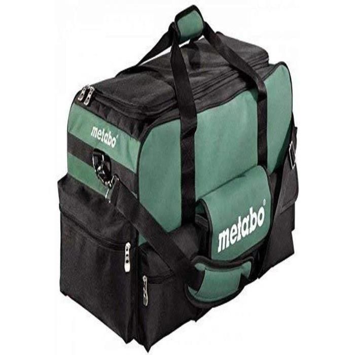 Metabo Bolsa de herramientas grande con 5 compartimentos y velcro para 3 baterías, 1 cargador y accesorios 4 Metabo Bolsa de herramientas grande con 5 compartimentos y velcro para 3 baterías, 1 cargador y accesorios 4