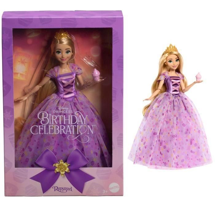 PRINCESAS DISNEY Rapunzel Fiesta de Cumpleaños-Muñeca inspirada en la película - HYC38