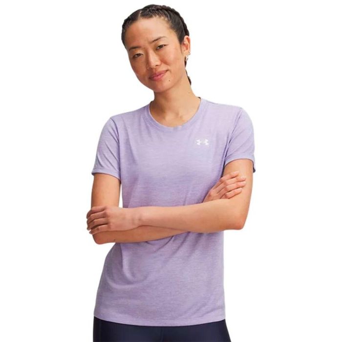 Camiseta de Manga Corta Mujer Under Armour 1384230-538 Ciruela (XL) 2