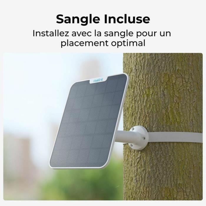 Reolink Panel Solar de 6W Blanco para Cámaras de Seguridad IP65 con Conector USB Tipo C y Cable de 4m 3 Reolink Panel Solar de 6W Blanco para Cámaras de Seguridad IP65 con Conector USB Tipo C y Cable de 4m 3