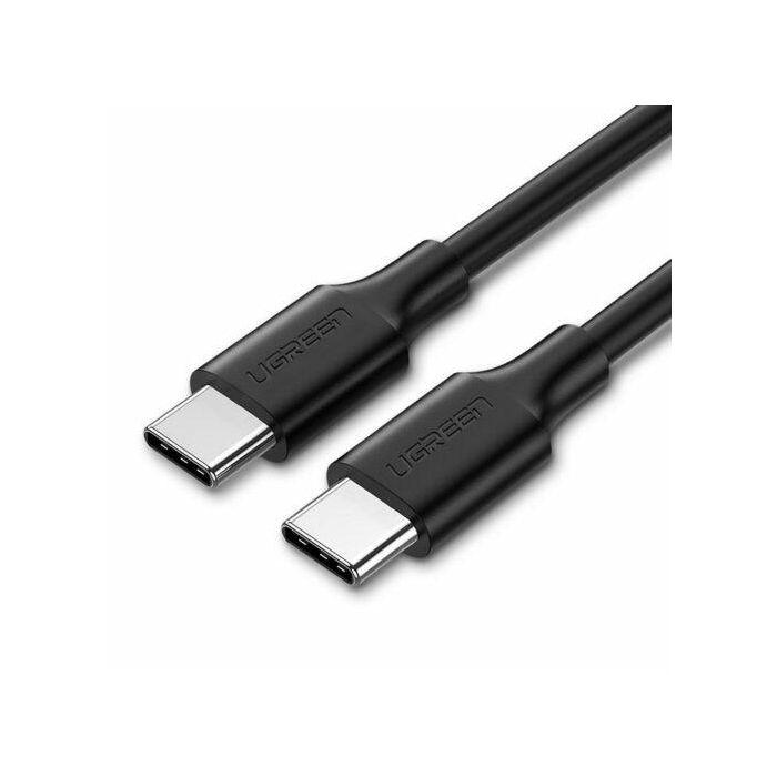 UGREEN Cable USB-C a USB-C 2.0 de Carga Rápida, 2m, 480Mbps, Negro, Soporta 3A para Dispositivos USB-C