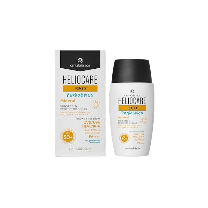 Heliocare 360° PEDIATRICS Protector Solar Mineral SPF50+ Piel Sensible Atópica Facial Corporal Ultraligera 50 ml