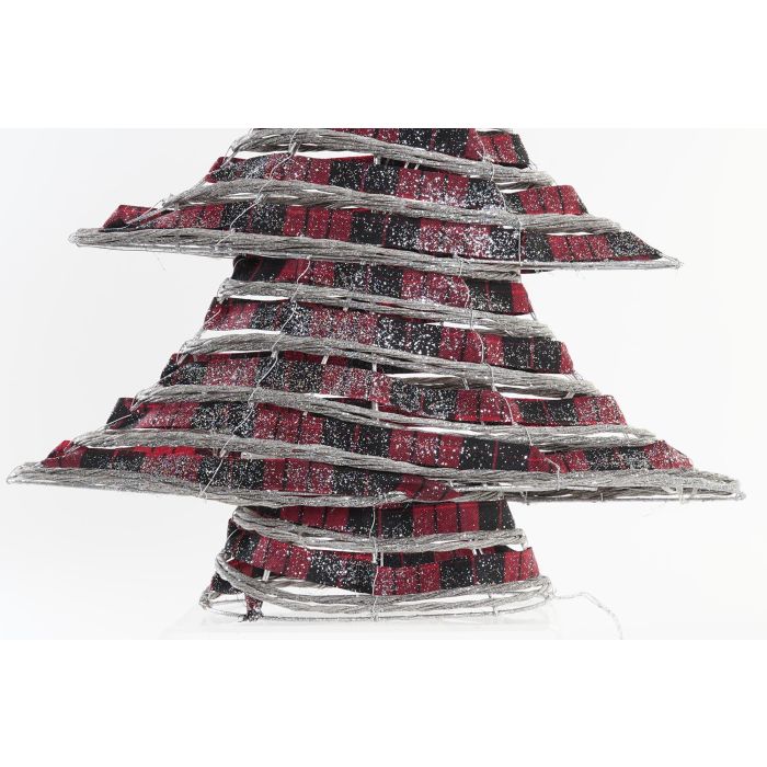 DKD Home Decor Árbol de Navidad Alpina LED Ratán Natural y Rojo, 60 cm Alto. Funciona con 3 Pilas AA. Ideal Decoración Hogar 3 DKD Home Decor Árbol de Navidad Alpina LED Ratán Natural y Rojo, 60 cm Alto. Funciona con 3 Pilas AA. Ideal Decoración Hogar 3