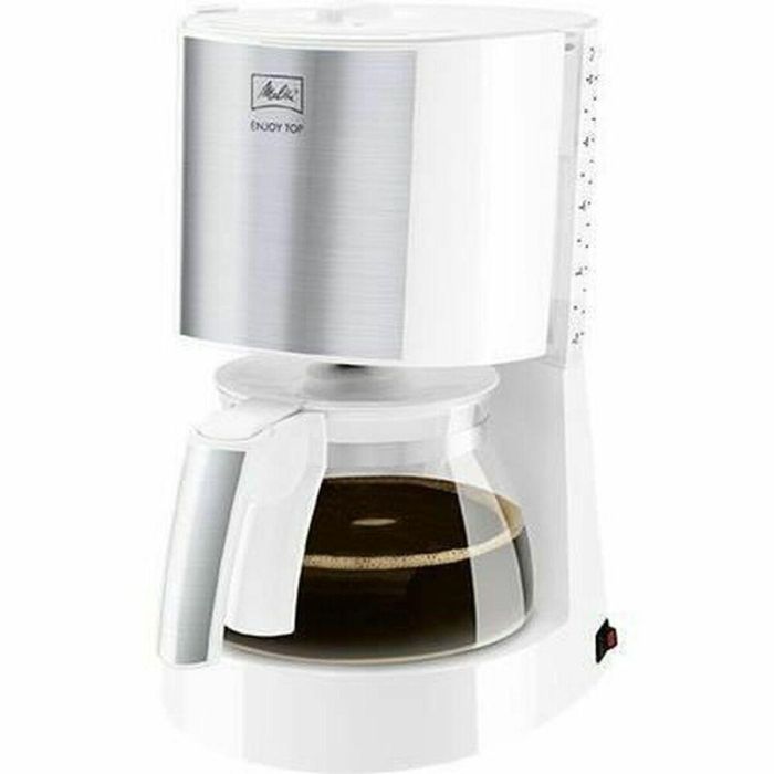 Melitta 1017-03 Cafetera Enjoy Top Glass Blanco y Acero Cepillado 0 Melitta 1017-03 Cafetera Enjoy Top Glass Blanco y Acero Cepillado 0