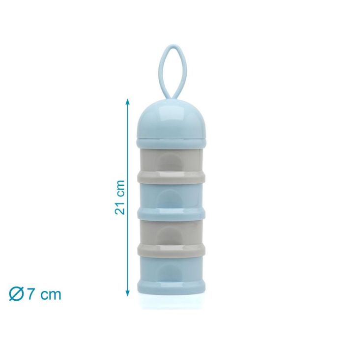 Dosificador Torre De Leche En Polvo Azul Y Gris 340 mL 2 Dosificador Torre De Leche En Polvo Azul Y Gris 340 mL 2
