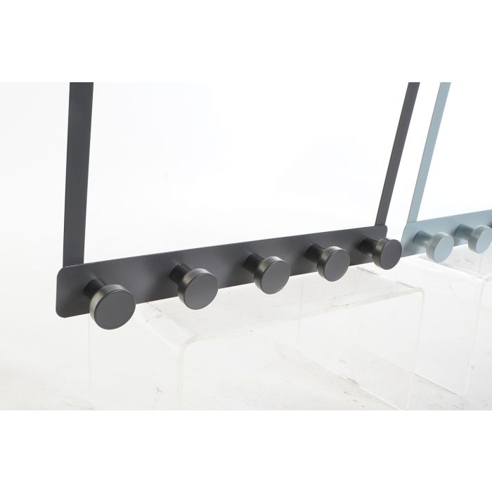 DKD Home Decor Perchero Glam Metálico Gris Claro y Oscuro, Acabado Dorado, 5 Ganchos, 33.5x5x20 cm (Pack de 4 Unidades) 1 DKD Home Decor Perchero Glam Metálico Gris Claro y Oscuro, Acabado Dorado, 5 Ganchos, 33.5x5x20 cm (Pack de 4 Unidades) 1
