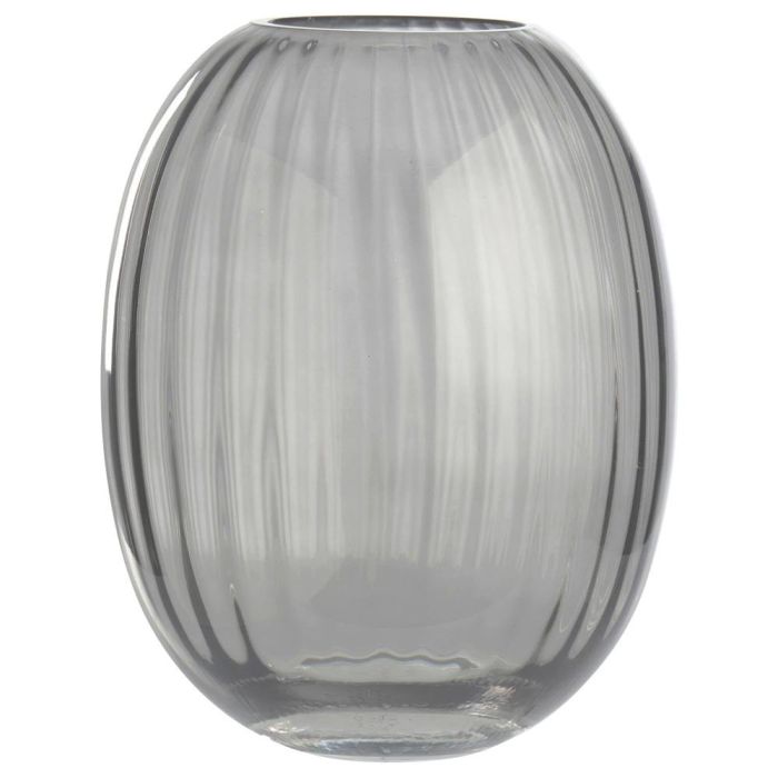 Day Jarrón Oval de Vidrio/Cristal Gris Altura 24 cm Diámetro 19,5 cm 2 Day Jarrón Oval de Vidrio/Cristal Gris Altura 24 cm Diámetro 19,5 cm 2