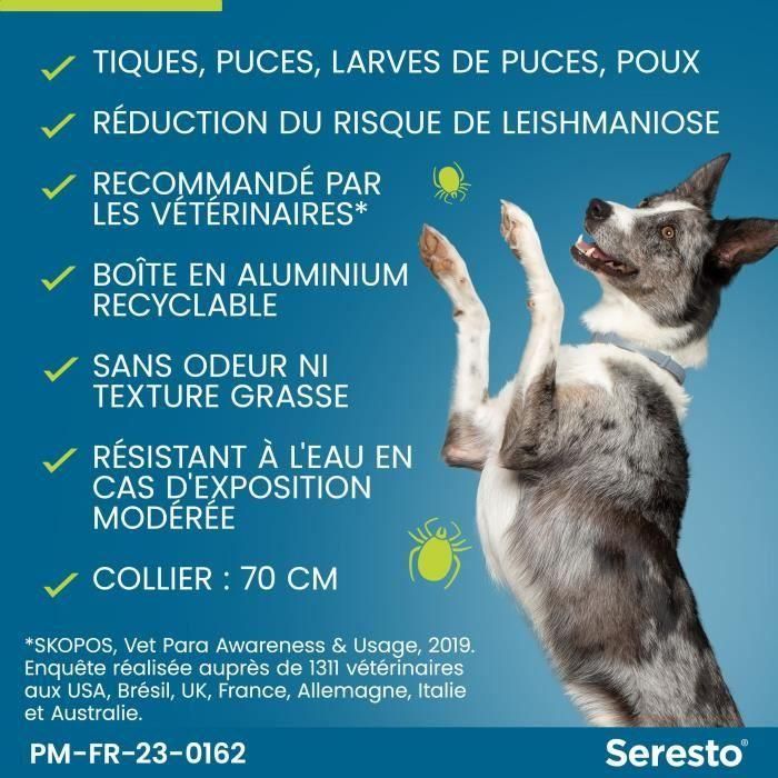 Seresto Collar Antiparasitario para Perros Grandes, Protección 7-8 Meses contra Pulgas y Garrapatas 3
