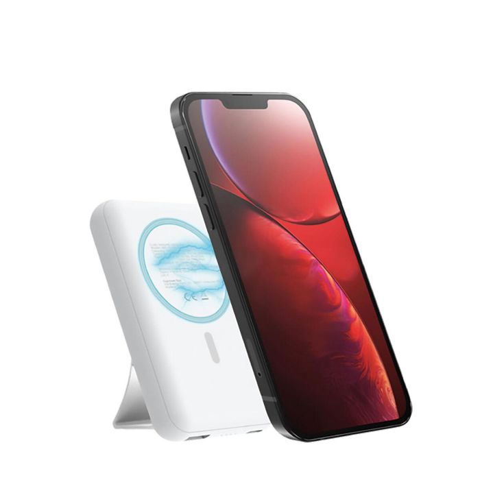 Celly Cargador Power Bank Inalambrico Compatible Magcharge 10K Mah Blanco 3 Celly Cargador Power Bank Inalambrico Compatible Magcharge 10K Mah Blanco 3