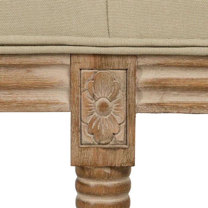 Banqueta Beige Madera de caucho 122 x 41 x 46 cm 3