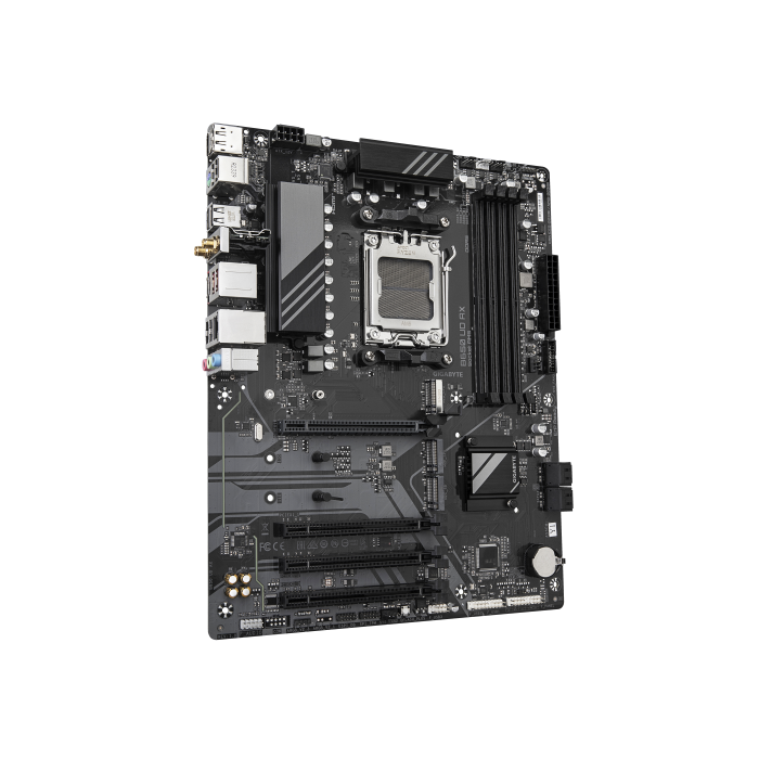 GIGABYTE B650 UD AX Placa Base - Compatible con CPUs AMD Ryzen Serie 9000, VRM de 6+2+2 fases, hasta 7600MHz DDR5 (OC), 1x PCIe 5.0 + 2x PCIe 4.0 M.2, LAN GbE, Wi-Fi 6, USB 3.2 Gen 2 2