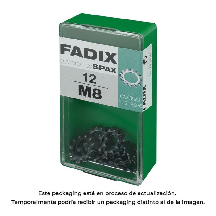 Fadix Arandela Dentada M8, Caja con 12 Unidades 0 Fadix Arandela Dentada M8, Caja con 12 Unidades 0