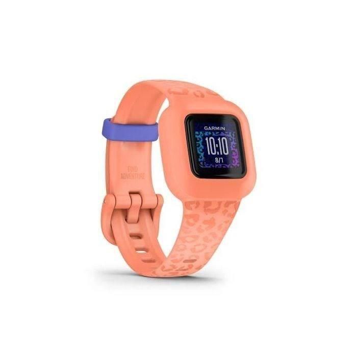 GARMIN - Rastreador de actividad para niños VIVOFIT JR3 - Leopard Peach 2