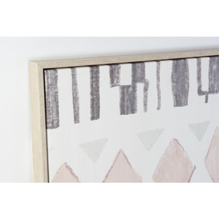 DKD Home Decor Cuadro Boho Beige Negro Rosa Palo 4 x 140 x 100 cm (2 Unidades) 1